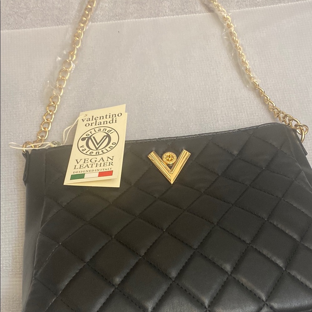 Valentino Orlandi Black Crossbody Bag